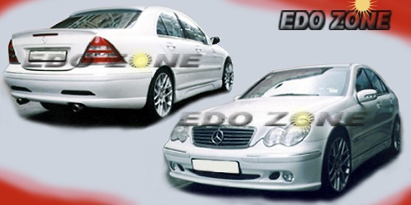 2001-On MERCEDES  C CLASS W203 (Front / Rear Full Bumpers + Side Skirts) Kit # 91-005 $599.00