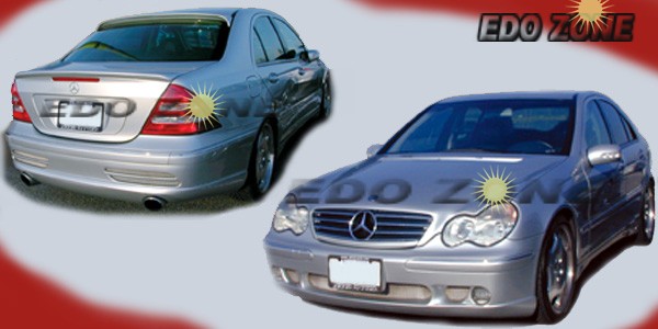 2001-On MERCEDES  C CLASS W203 (Front / Rear Full Bumpers + Side Skirts) Kit # 91-545 $849.00